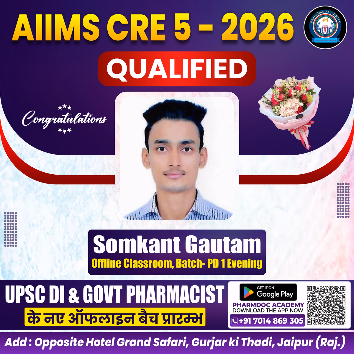 PharmDoc Academy AIIMS CRE 5 Qualified 
